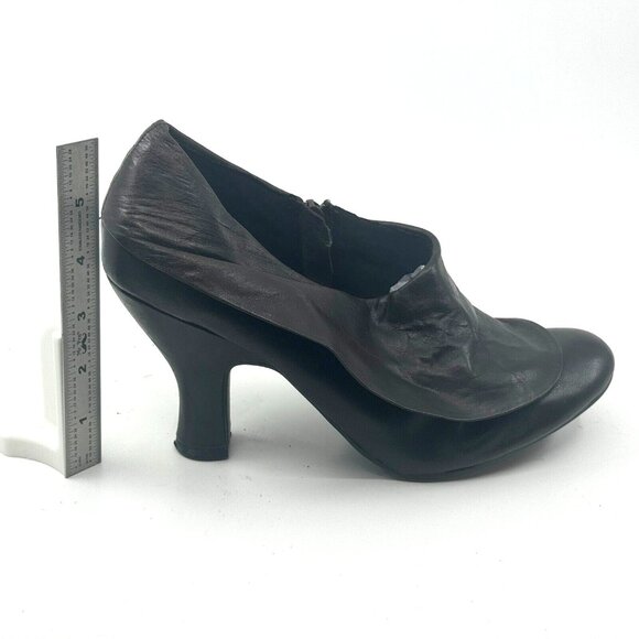 me too Fremont Leather Cuffed Ankle Bootie Spool Heel Shoe, Women's 9M, Brown - Picture 13 of 13